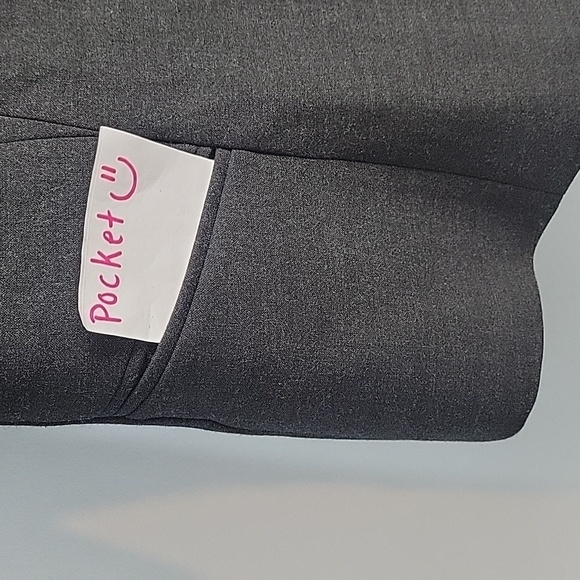 Ann Taylor gray ponte  double breasted blazer - Picture 5 of 7